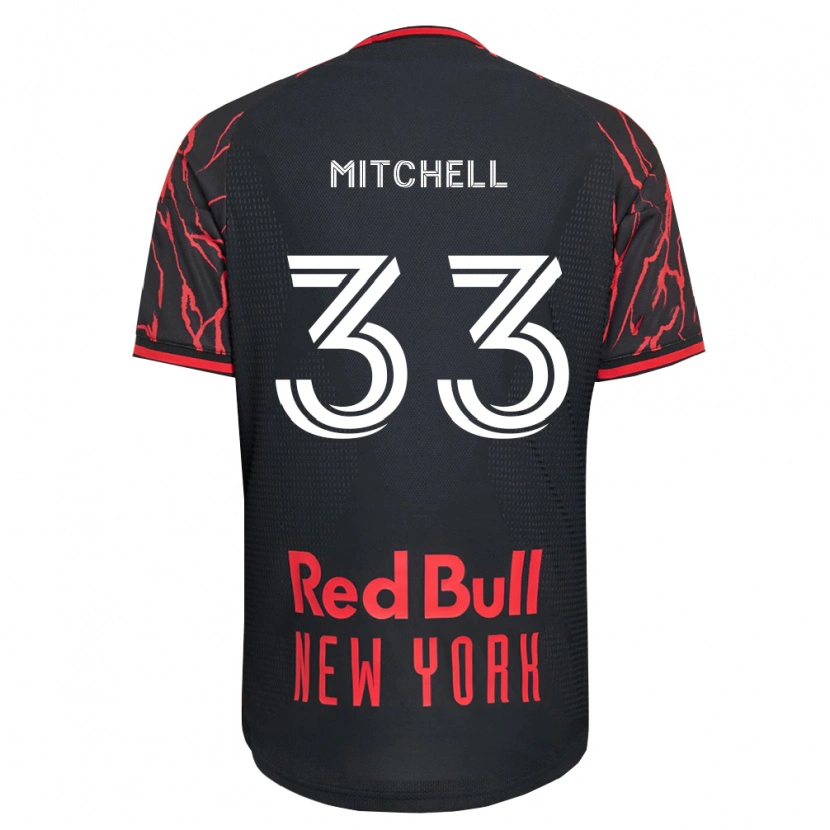 Danxen Herren Roald Mitchell #33 Rot Schwarz Weiß Heimtrikot Trikot 2026/27 T-Shirt