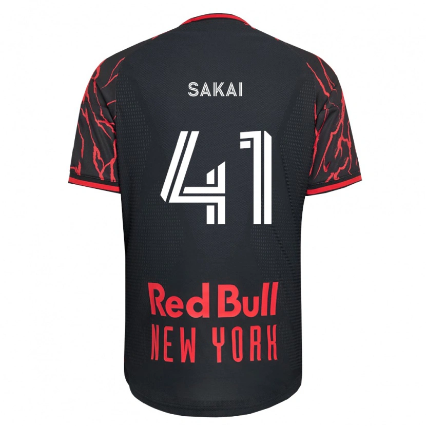 Danxen Herren Shunya Sakai #41 Rot Schwarz Weiß Heimtrikot Trikot 2026/27 T-Shirt