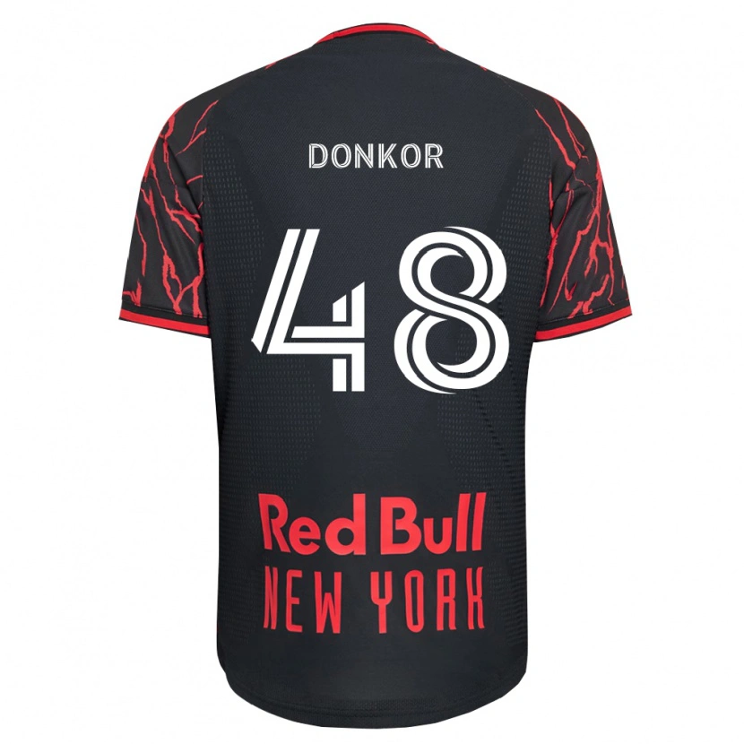 Danxen Herren Ronald Donkor #48 Rot Schwarz Weiß Heimtrikot Trikot 2026/27 T-Shirt