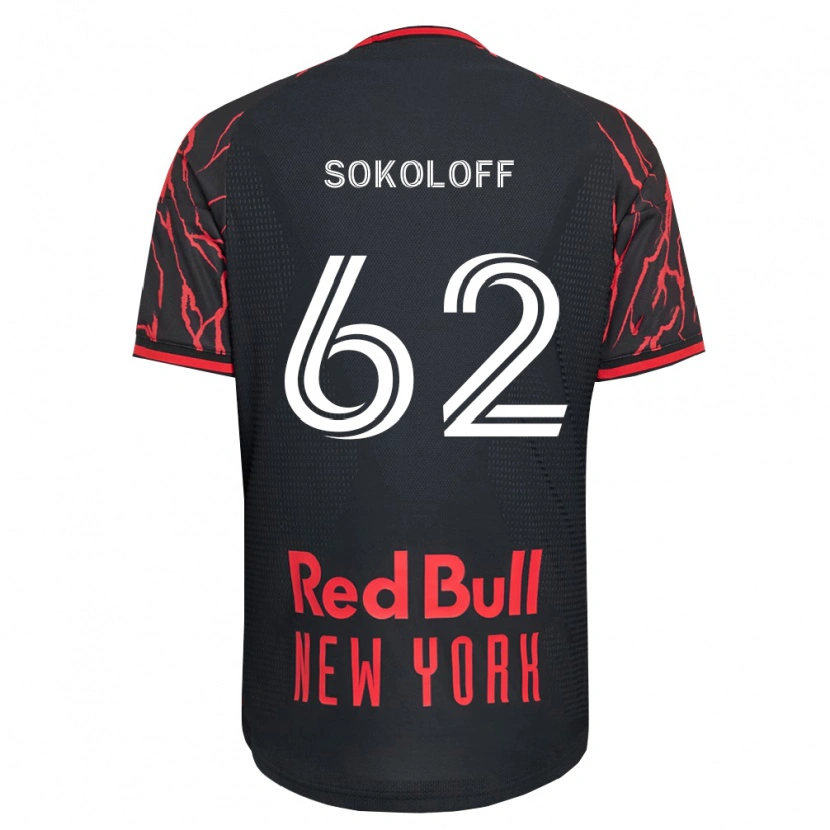 Danxen Herren Paul Sokoloff #62 Rot Schwarz Weiß Heimtrikot Trikot 2026/27 T-Shirt