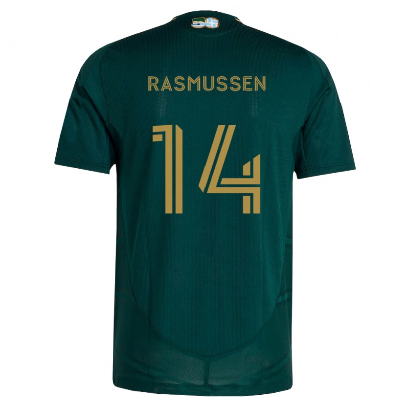 Danxen Herren Justin Rasmussen #14 Dunkelgrün Braun Heimtrikot Trikot 2026/27 T-Shirt