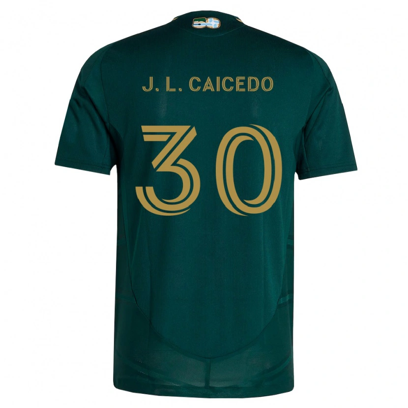 Danxen Herren José Caicedo #30 Dunkelgrün Braun Heimtrikot Trikot 2026/27 T-Shirt