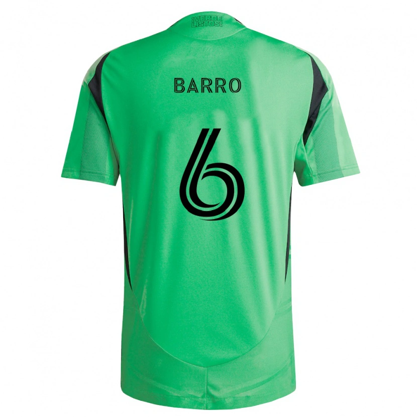 Danxen Herren Djakaría Barro #6 Smaragdgrün Schwarz Heimtrikot Trikot 2026/27 T-Shirt
