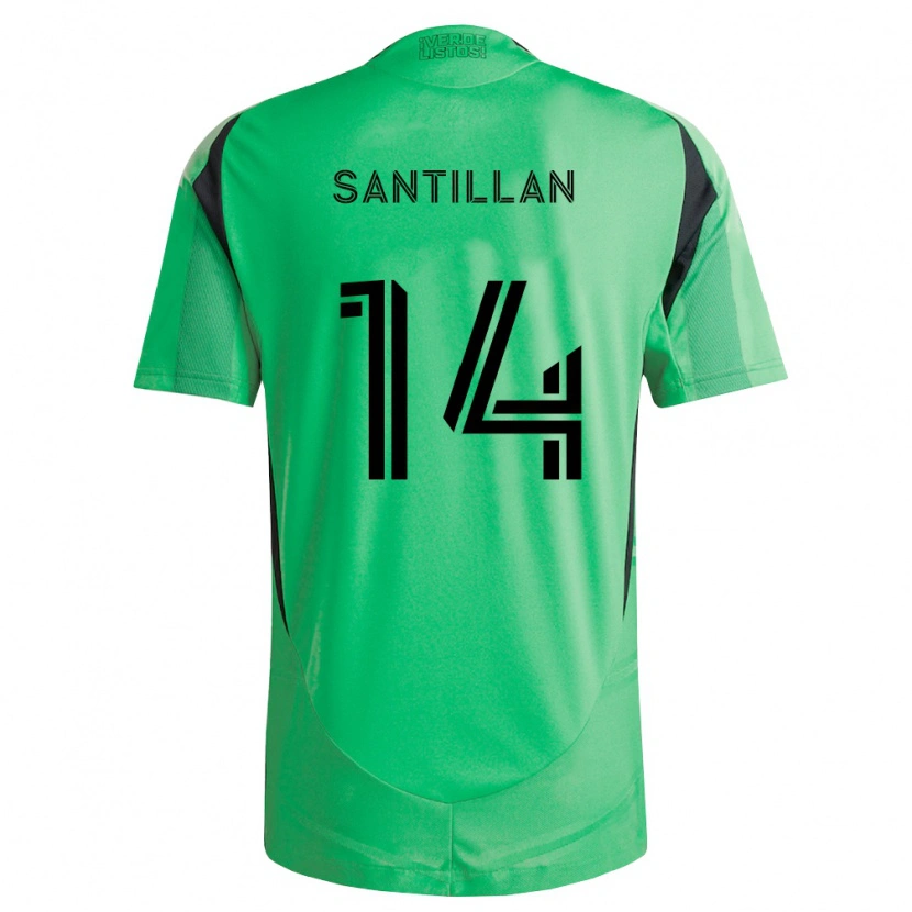 Danxen Herren Jonathan Santillan #14 Smaragdgrün Schwarz Heimtrikot Trikot 2026/27 T-Shirt