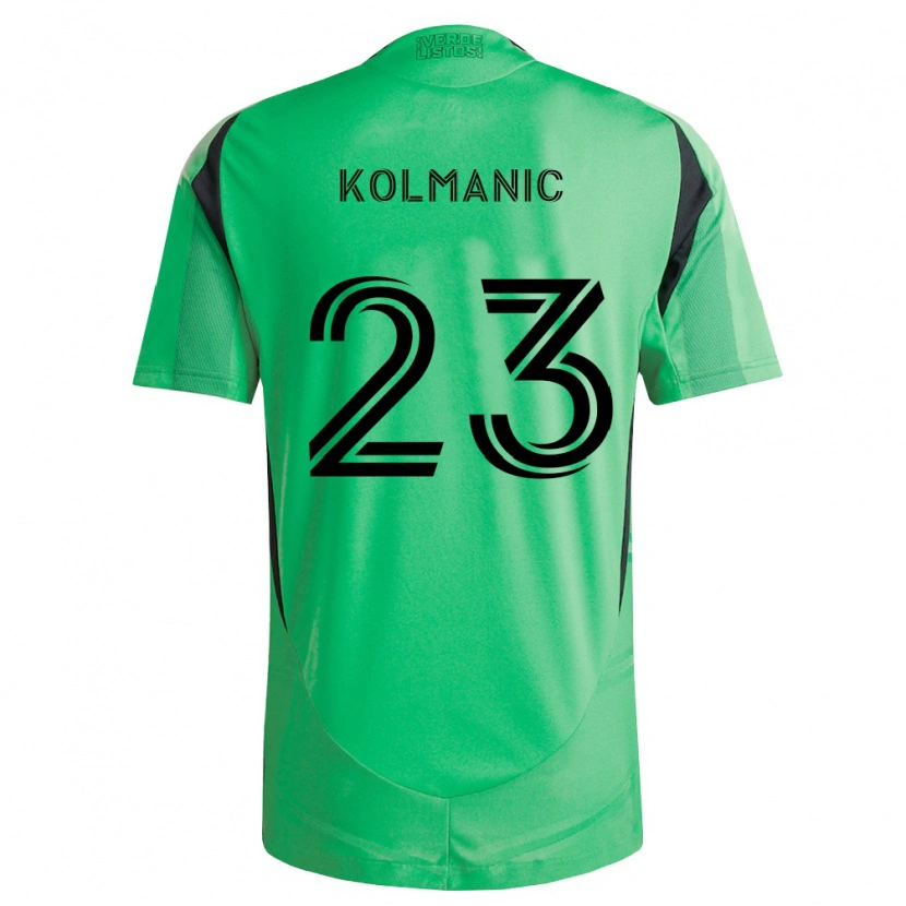 Danxen Herren Žan Kolmanič #23 Smaragdgrün Schwarz Heimtrikot Trikot 2026/27 T-Shirt