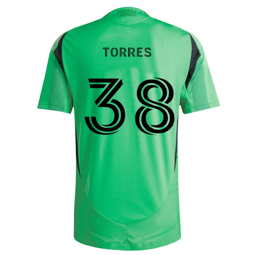 Danxen Herren Ervin Torres #38 Smaragdgrün Schwarz Heimtrikot Trikot 2026/27 T-Shirt