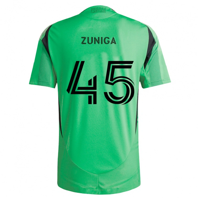 Danxen Herren Abner Zuñiga #45 Smaragdgrün Schwarz Heimtrikot Trikot 2026/27 T-Shirt