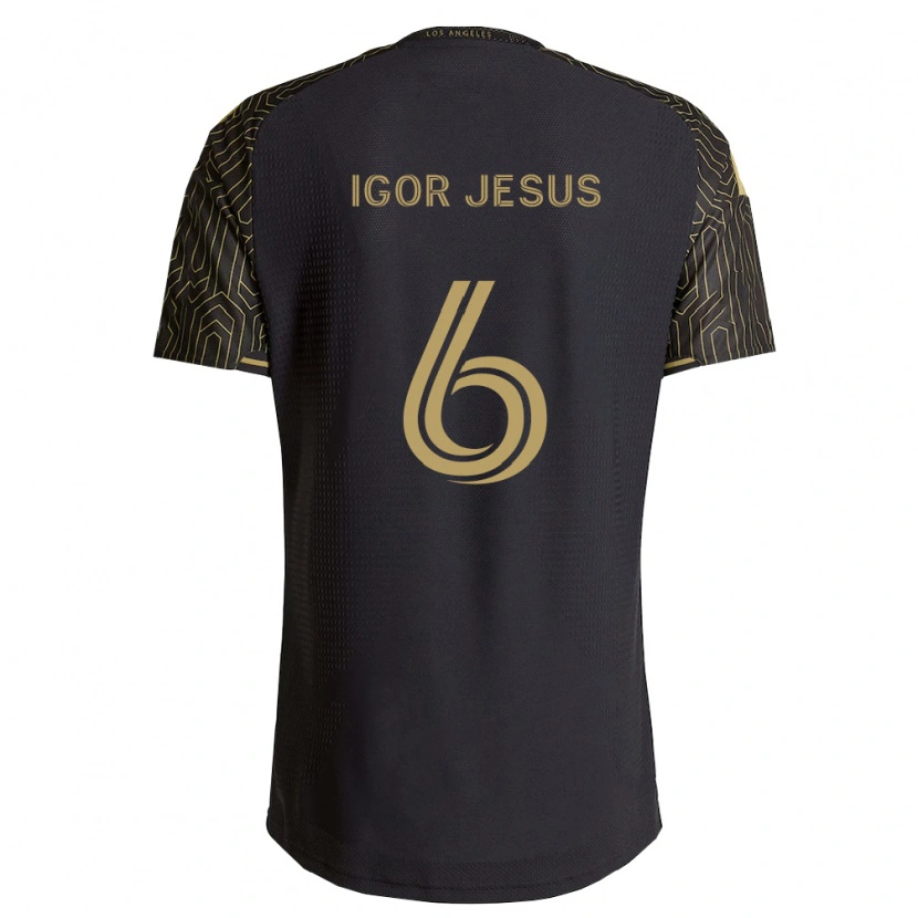 Danxen Herren Igor Jesus #6 Braun Schwarz Heimtrikot Trikot 2026/27 T-Shirt