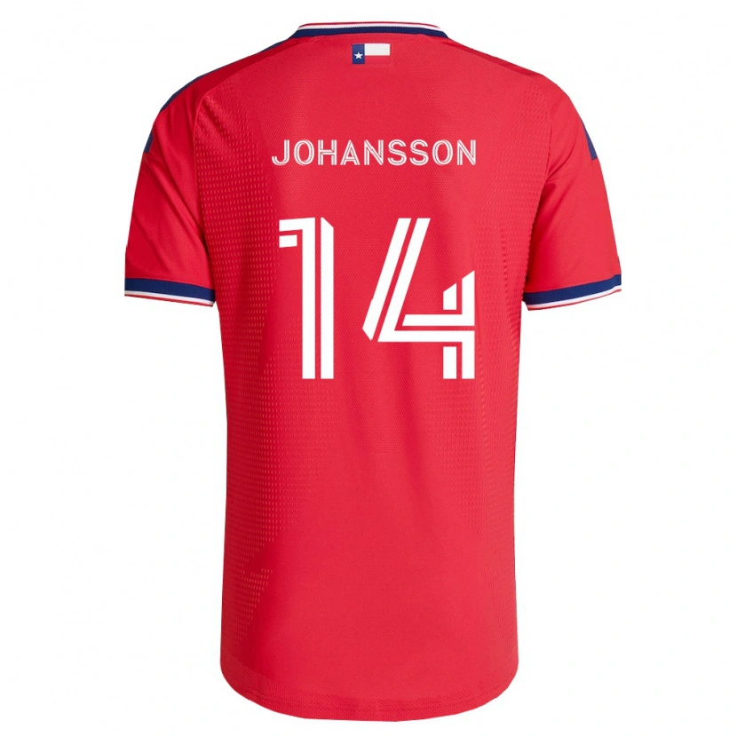 Danxen Herren Herman Johansson #14 Rot Blau Weiß Heimtrikot Trikot 2026/27 T-Shirt