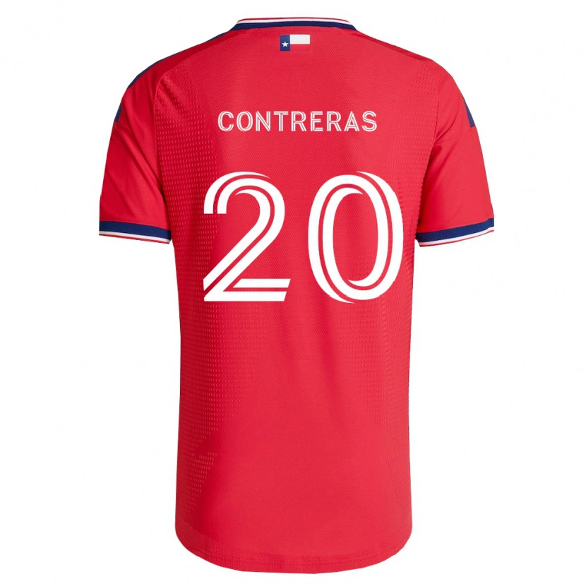 Danxen Herren Jaidyn Contreras #20 Rot Blau Weiß Heimtrikot Trikot 2026/27 T-Shirt