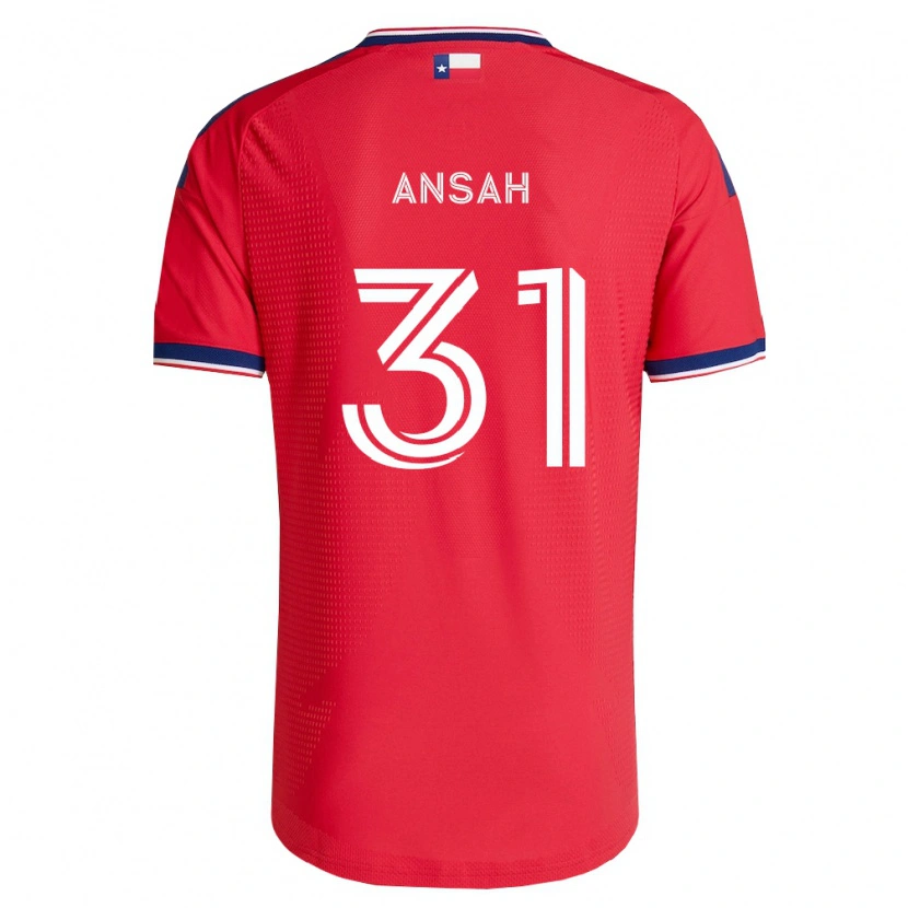 Danxen Herren Eugene Ansah #31 Rot Blau Weiß Heimtrikot Trikot 2026/27 T-Shirt