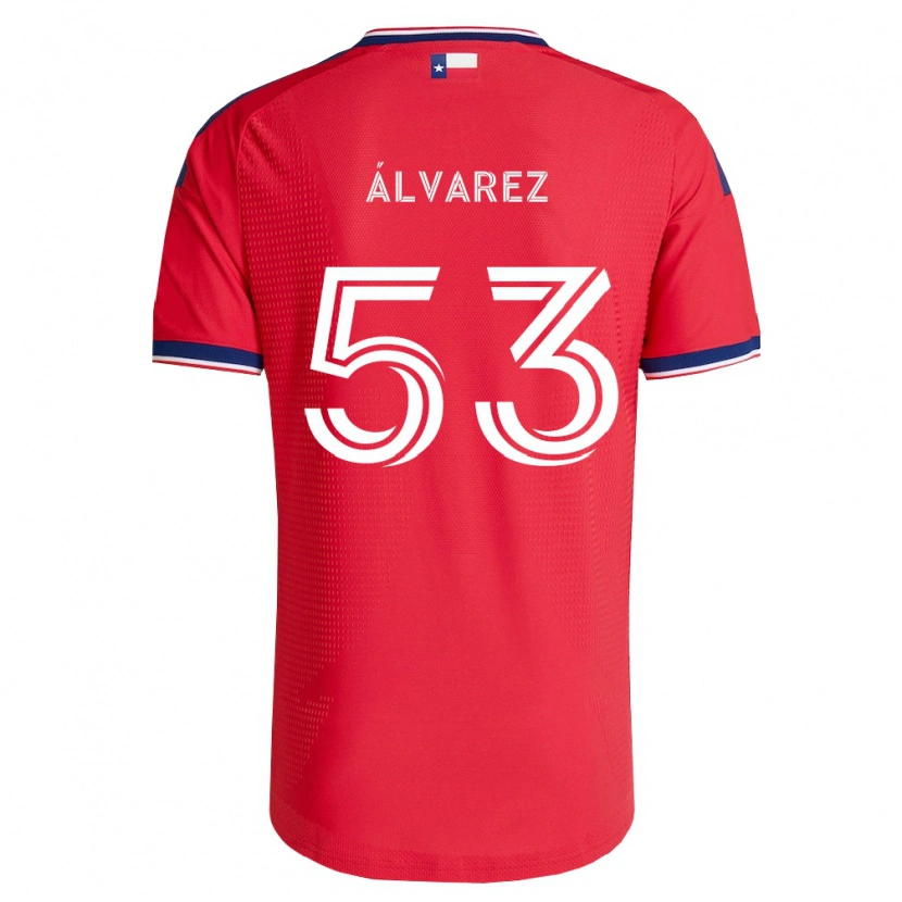 Danxen Herren Giomar Álvarez #53 Rot Blau Weiß Heimtrikot Trikot 2026/27 T-Shirt