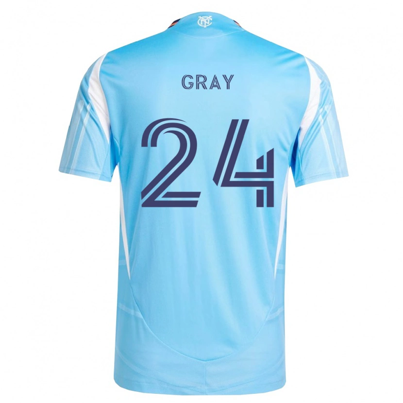 Danxen Herren Tayvon Gray #24 Himmelblau Weiß Heimtrikot Trikot 2026/27 T-Shirt