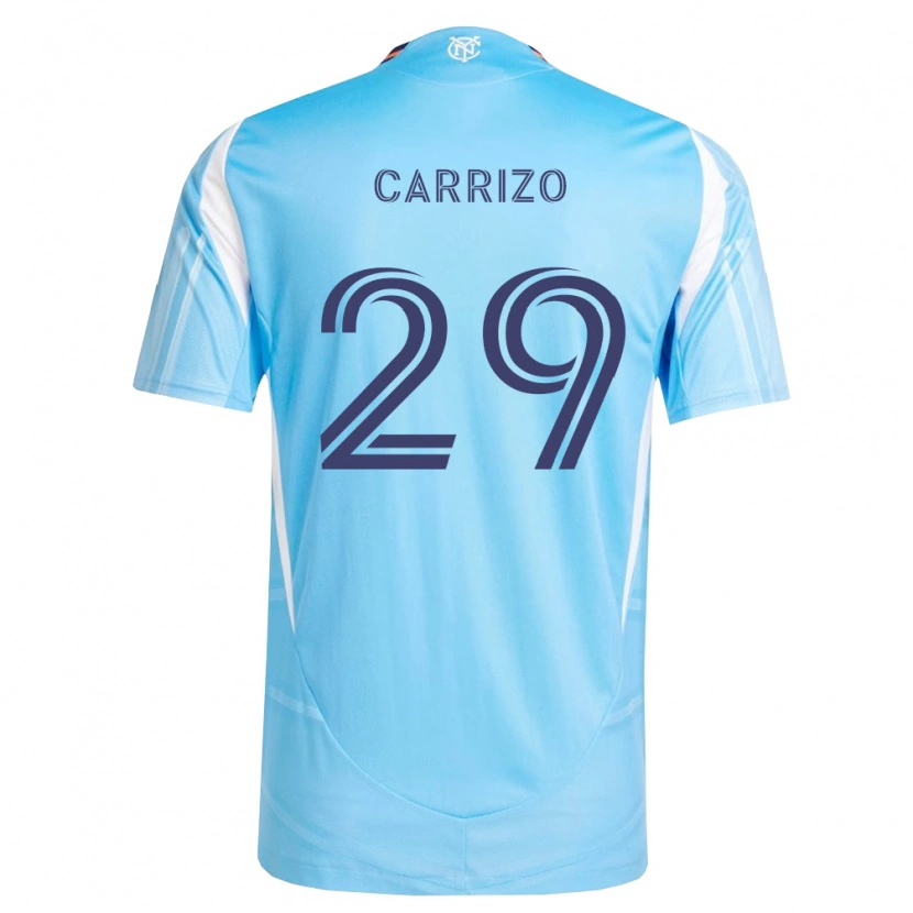 Danxen Herren Máximo Carrizo #29 Himmelblau Weiß Heimtrikot Trikot 2026/27 T-Shirt
