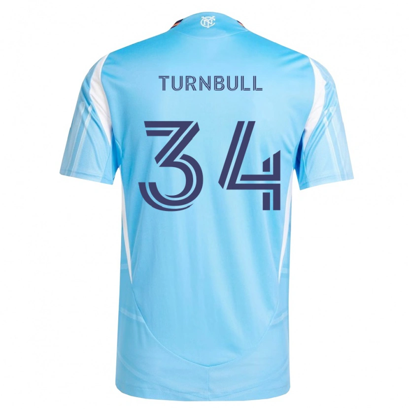 Danxen Herren Stephen Turnbull #34 Himmelblau Weiß Heimtrikot Trikot 2026/27 T-Shirt