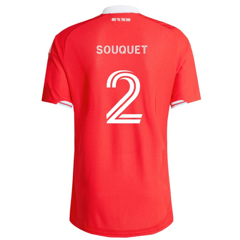 Danxen Herren Arnaud Souquet #2 Rot Tiefblau Weiß Heimtrikot Trikot 2026/27 T-Shirt