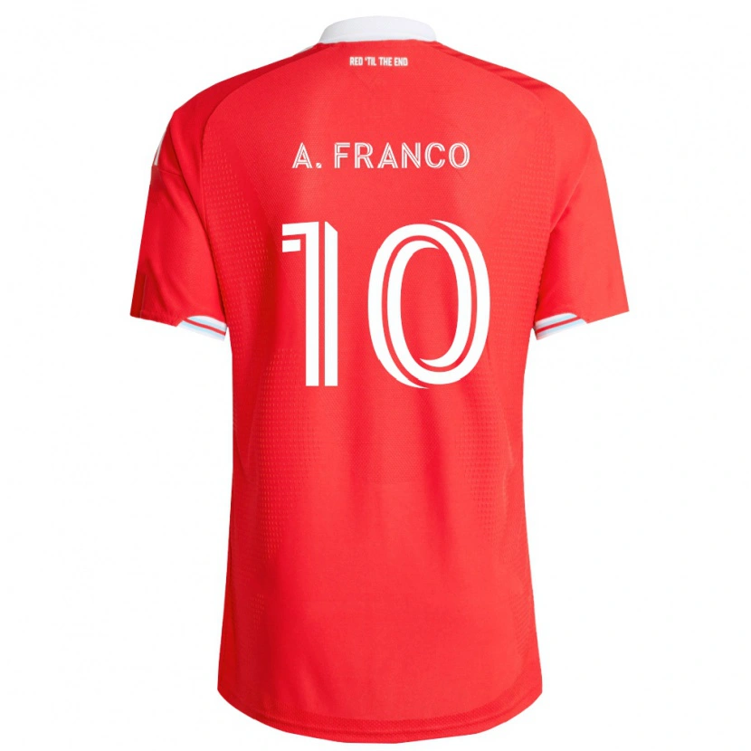 Danxen Herren André Franco #10 Rot Tiefblau Weiß Heimtrikot Trikot 2026/27 T-Shirt