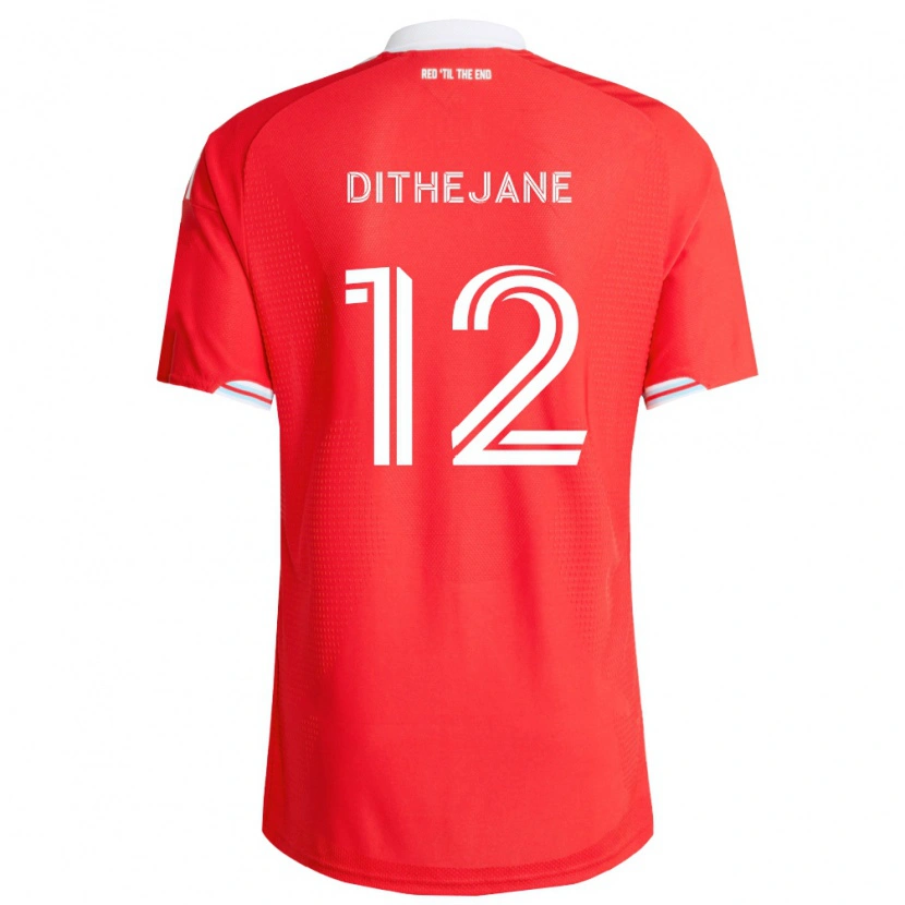 Danxen Herren Puso Dithejane #12 Rot Tiefblau Weiß Heimtrikot Trikot 2026/27 T-Shirt