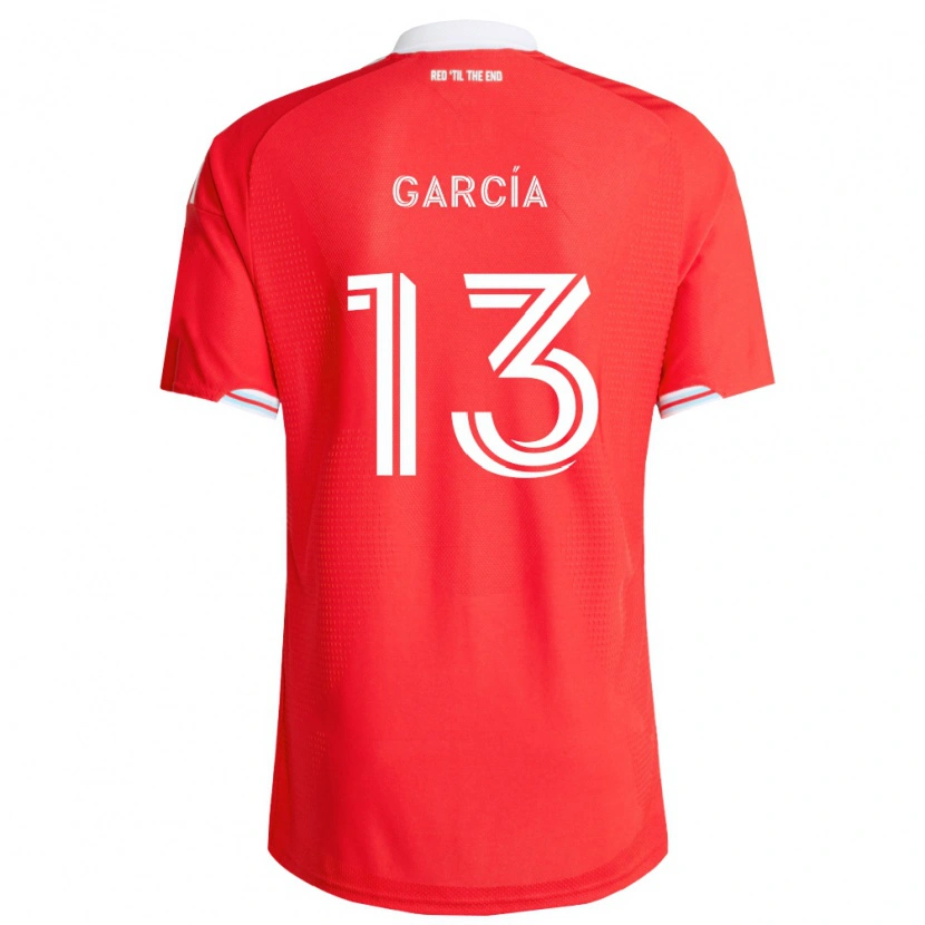Danxen Herren Deijan García #13 Rot Tiefblau Weiß Heimtrikot Trikot 2026/27 T-Shirt