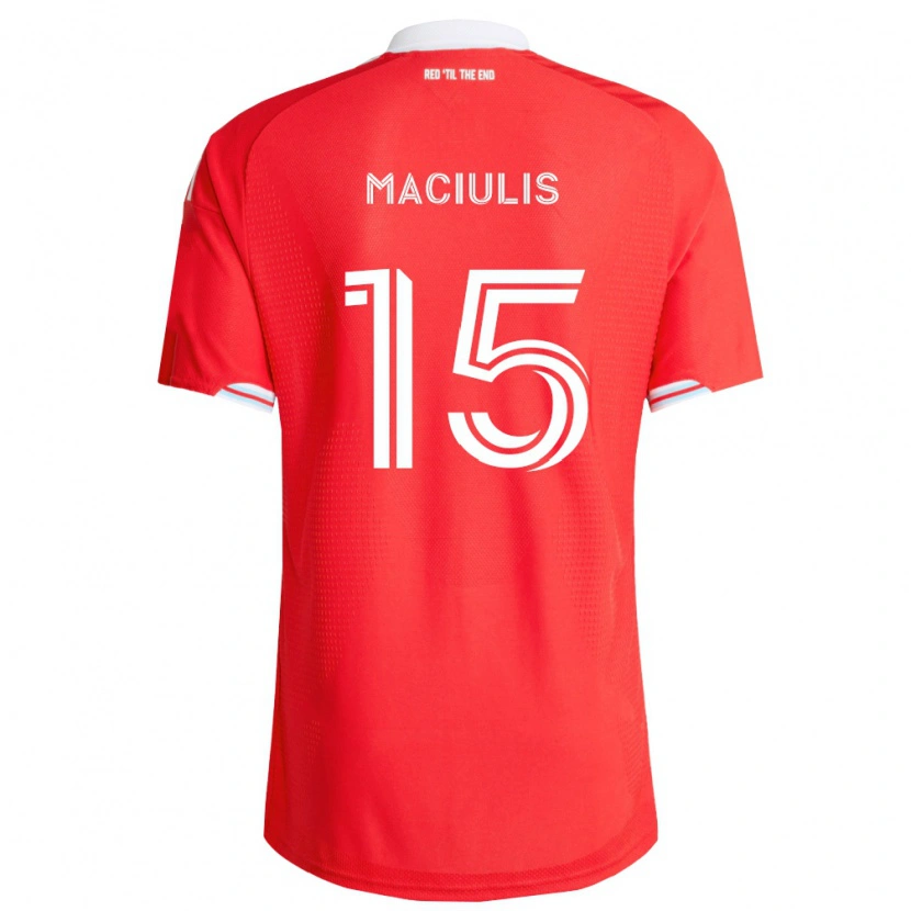 Danxen Herren Matthew Maciulis #15 Rot Tiefblau Weiß Heimtrikot Trikot 2026/27 T-Shirt