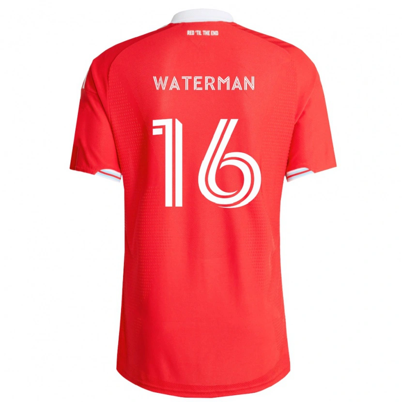 Danxen Herren Joel Waterman #16 Rot Tiefblau Weiß Heimtrikot Trikot 2026/27 T-Shirt