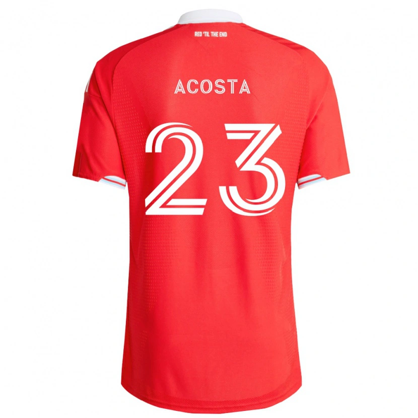 Danxen Herren Kellyn Acosta #23 Rot Tiefblau Weiß Heimtrikot Trikot 2026/27 T-Shirt