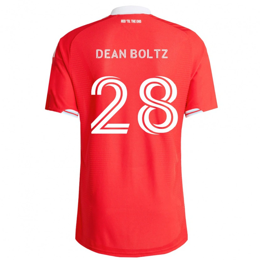 Danxen Herren Dean Boltz #28 Rot Tiefblau Weiß Heimtrikot Trikot 2026/27 T-Shirt