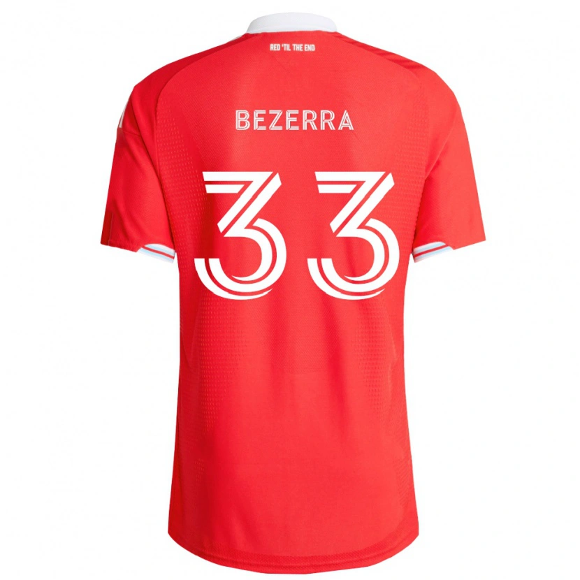Danxen Herren Victor Bezerra #33 Rot Tiefblau Weiß Heimtrikot Trikot 2026/27 T-Shirt