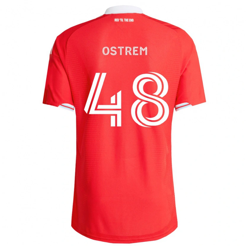 Danxen Herren Charlie Ostrem #48 Rot Tiefblau Weiß Heimtrikot Trikot 2026/27 T-Shirt