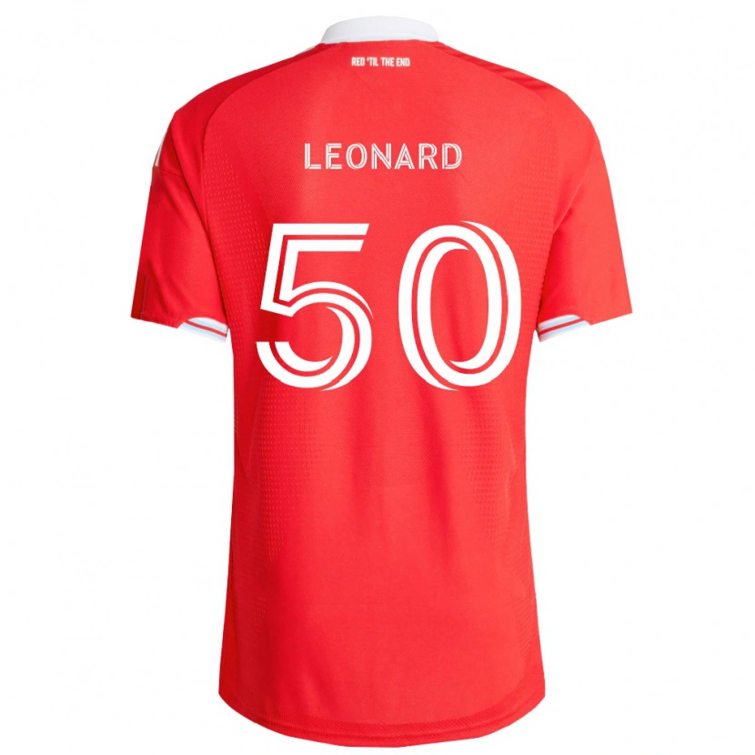 Danxen Herren Eric Leonard #50 Rot Tiefblau Weiß Heimtrikot Trikot 2026/27 T-Shirt