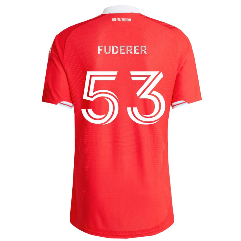 Danxen Herren Jake Fuderer #53 Rot Tiefblau Weiß Heimtrikot Trikot 2026/27 T-Shirt