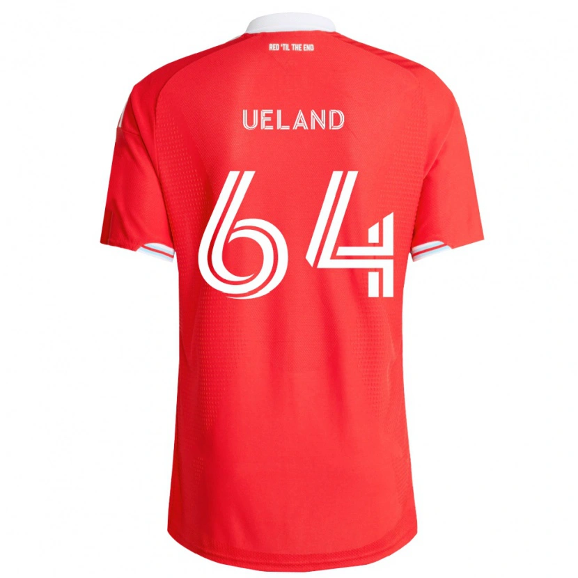 Danxen Herren Andreas Ueland #64 Rot Tiefblau Weiß Heimtrikot Trikot 2026/27 T-Shirt