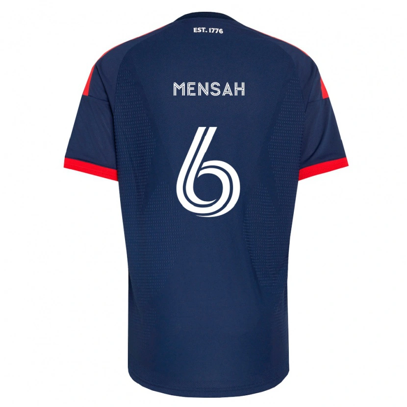 Danxen Herren Jonathan Mensah #6 Königsblau Rot Weiß Heimtrikot Trikot 2026/27 T-Shirt