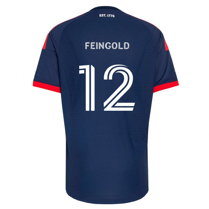 Danxen Herren Ilay Feingold #12 Königsblau Rot Weiß Heimtrikot Trikot 2026/27 T-Shirt