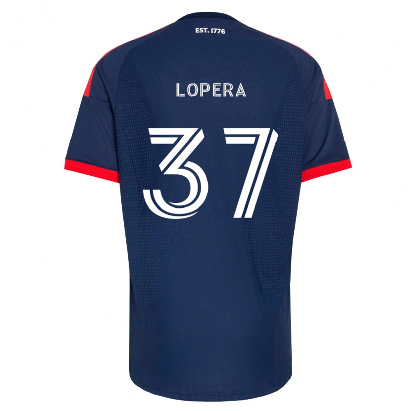 Danxen Herren Steban Lopera #37 Königsblau Rot Weiß Heimtrikot Trikot 2026/27 T-Shirt