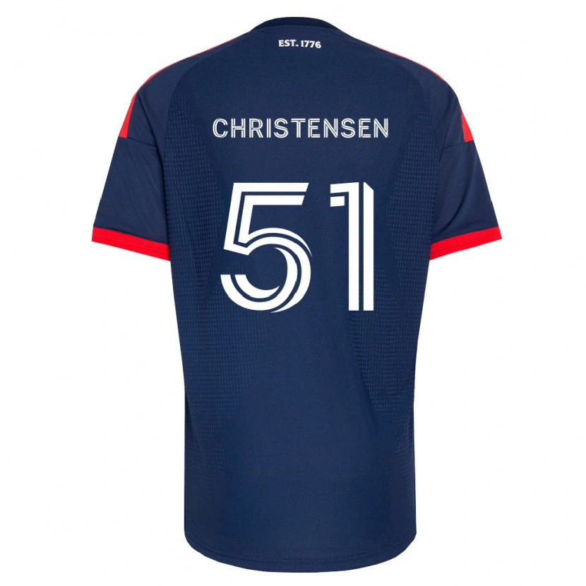 Danxen Herren Kevin Christensen #51 Königsblau Rot Weiß Heimtrikot Trikot 2026/27 T-Shirt