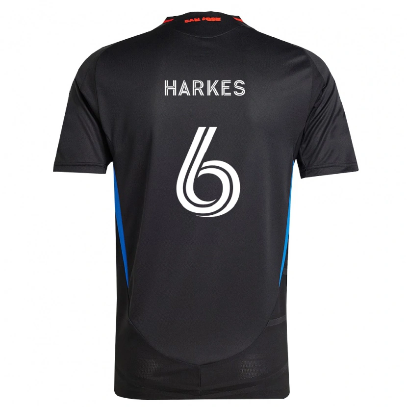 Danxen Herren Ian Harkes #6 Blau Weiß Schwarz Heimtrikot Trikot 2026/27 T-Shirt