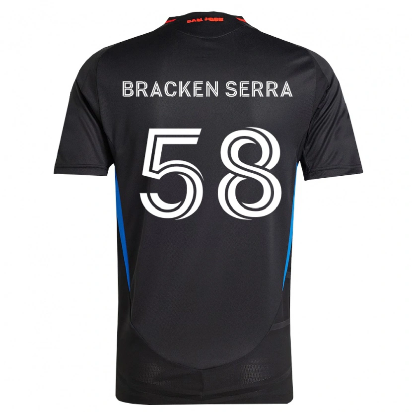 Danxen Herren Gabriel Bracken Serra #58 Blau Weiß Schwarz Heimtrikot Trikot 2026/27 T-Shirt