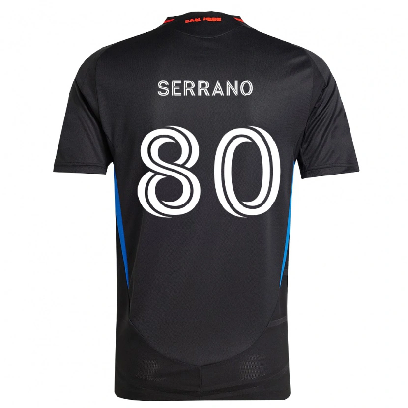 Danxen Herren David Serrano #80 Blau Weiß Schwarz Heimtrikot Trikot 2026/27 T-Shirt