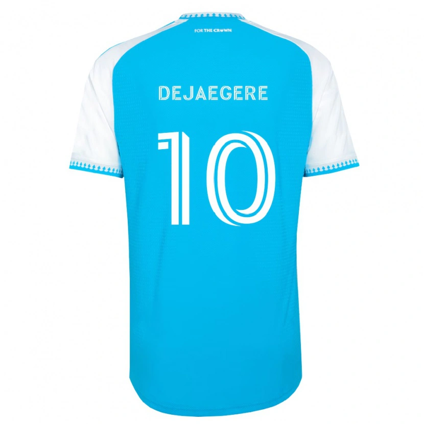 Danxen Herren Brecht Dejaegere #10 Himmelblau Weiß Schwarz Heimtrikot Trikot 2026/27 T-Shirt