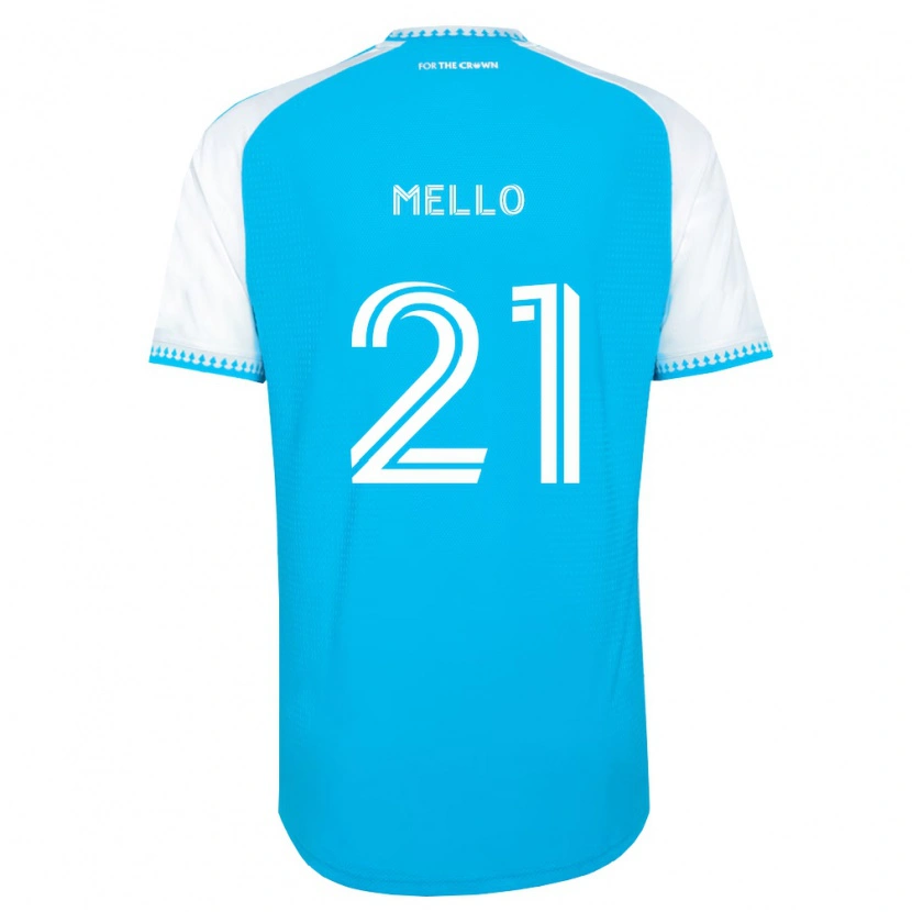 Danxen Herren Vinicius Mello #21 Himmelblau Weiß Schwarz Heimtrikot Trikot 2026/27 T-Shirt