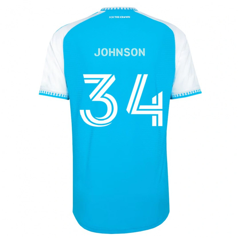 Danxen Herren Andrew Johnson #34 Himmelblau Weiß Schwarz Heimtrikot Trikot 2026/27 T-Shirt