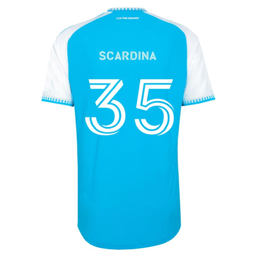 Danxen Herren Nick Scardina #35 Himmelblau Weiß Schwarz Heimtrikot Trikot 2026/27 T-Shirt