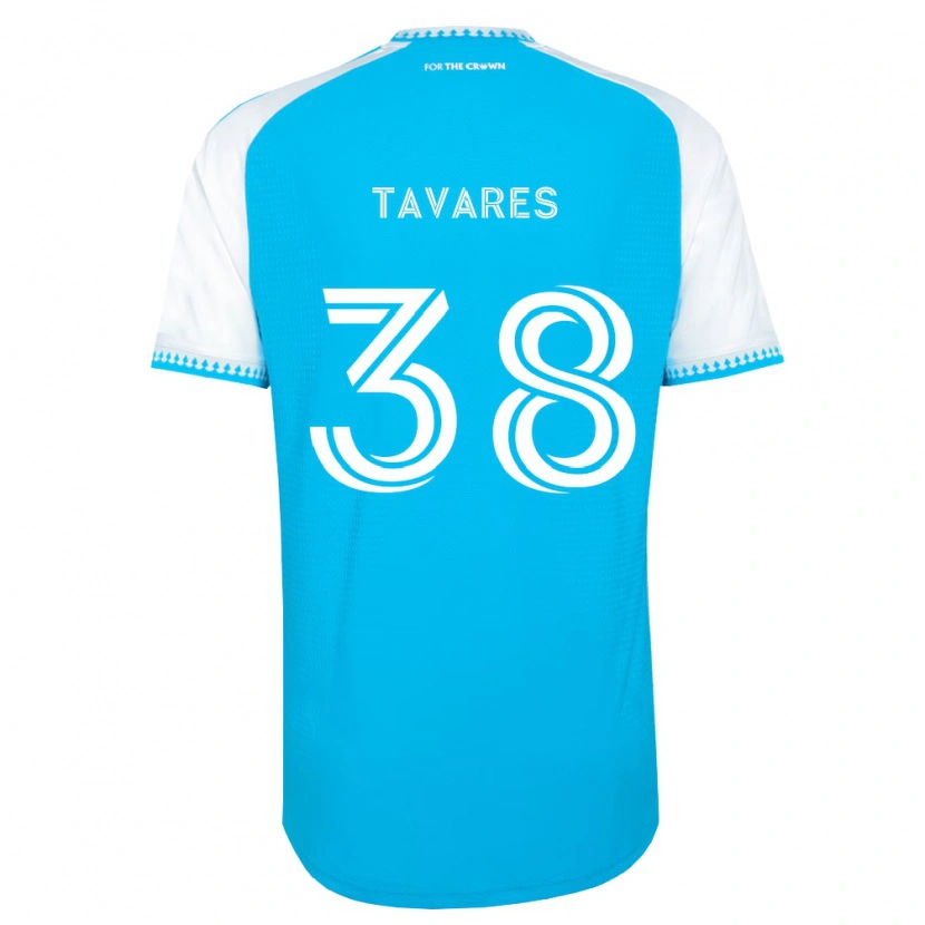 Danxen Herren Iuri Tavares #38 Himmelblau Weiß Schwarz Heimtrikot Trikot 2026/27 T-Shirt