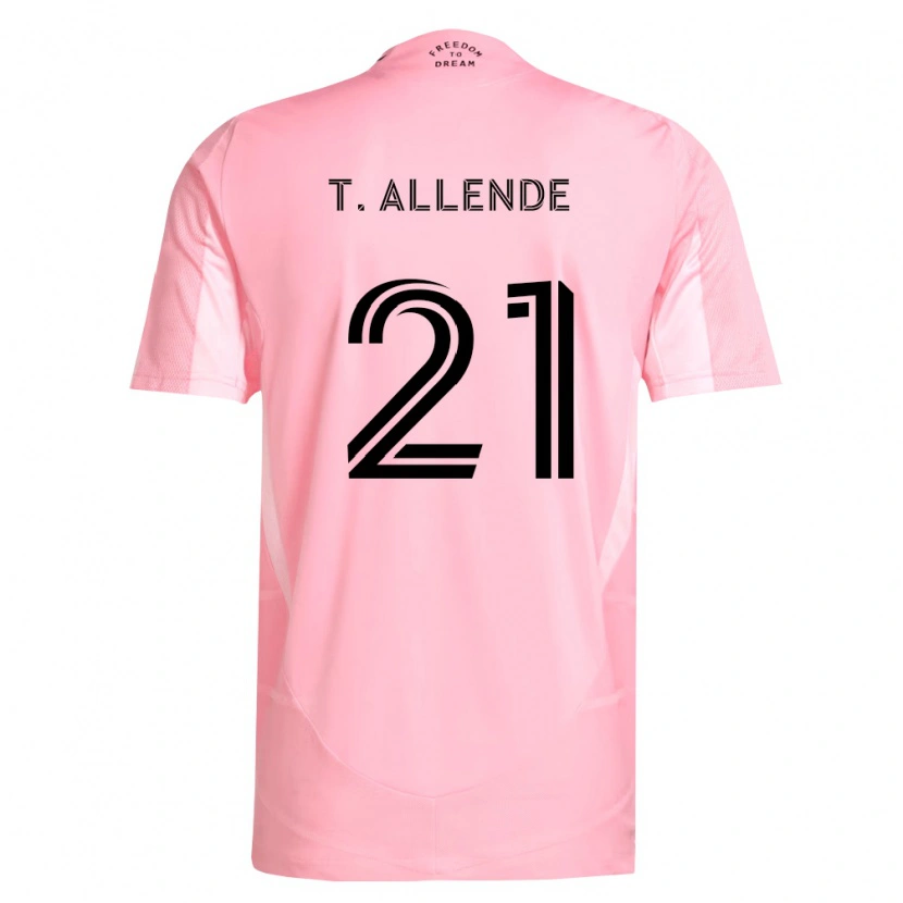 Danxen Herren Tadeo Allende #21 Pink Schwarz Heimtrikot Trikot 2026/27 T-Shirt