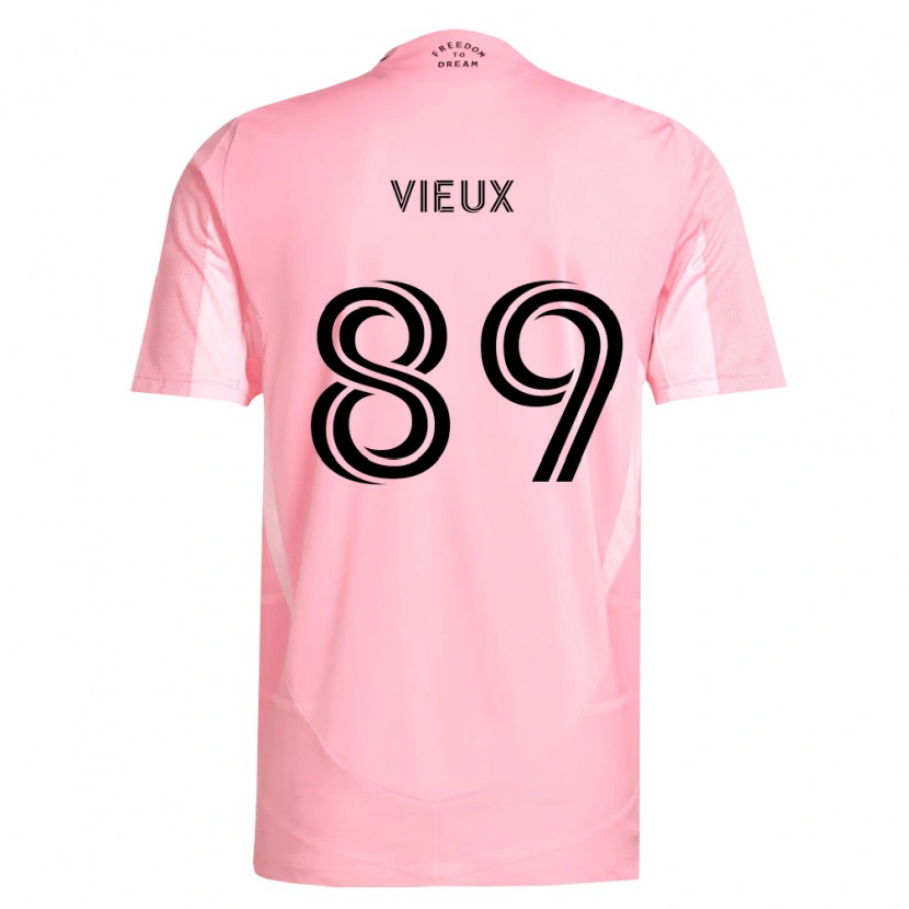 Danxen Herren Matthias Vieux #89 Pink Schwarz Heimtrikot Trikot 2026/27 T-Shirt