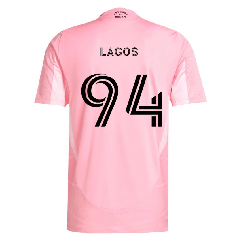 Danxen Herren Diego Lagos #94 Pink Schwarz Heimtrikot Trikot 2026/27 T-Shirt