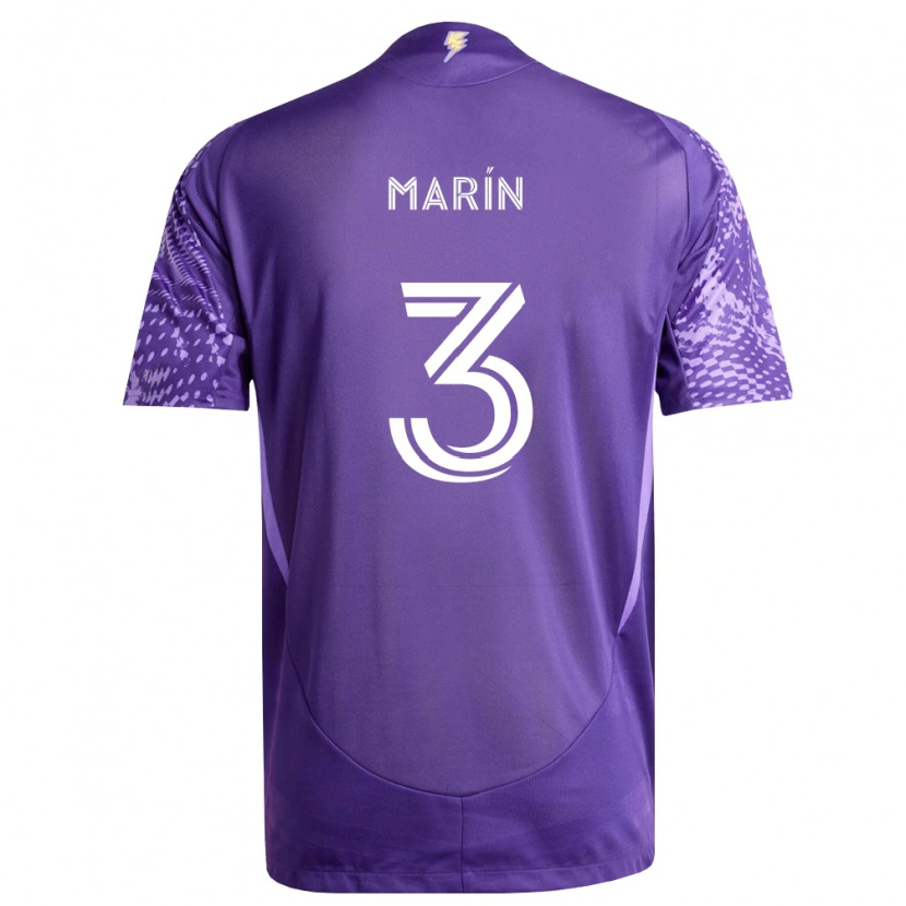 Danxen Herren Adrián Marín #3 Violett Weiß Heimtrikot Trikot 2026/27 T-Shirt