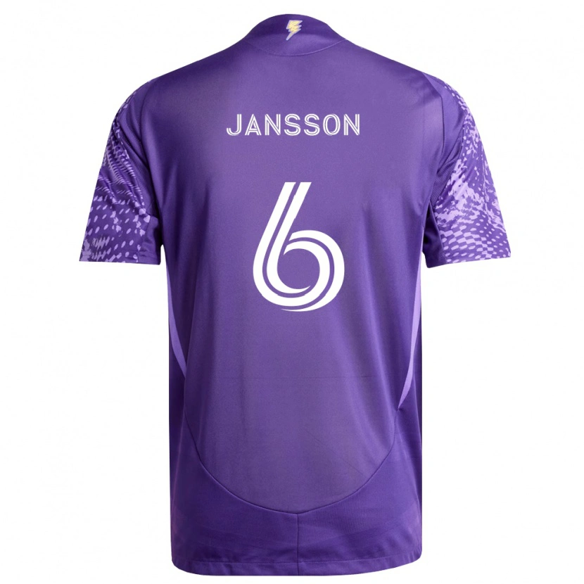 Danxen Herren Robin Jansson #6 Violett Weiß Heimtrikot Trikot 2026/27 T-Shirt