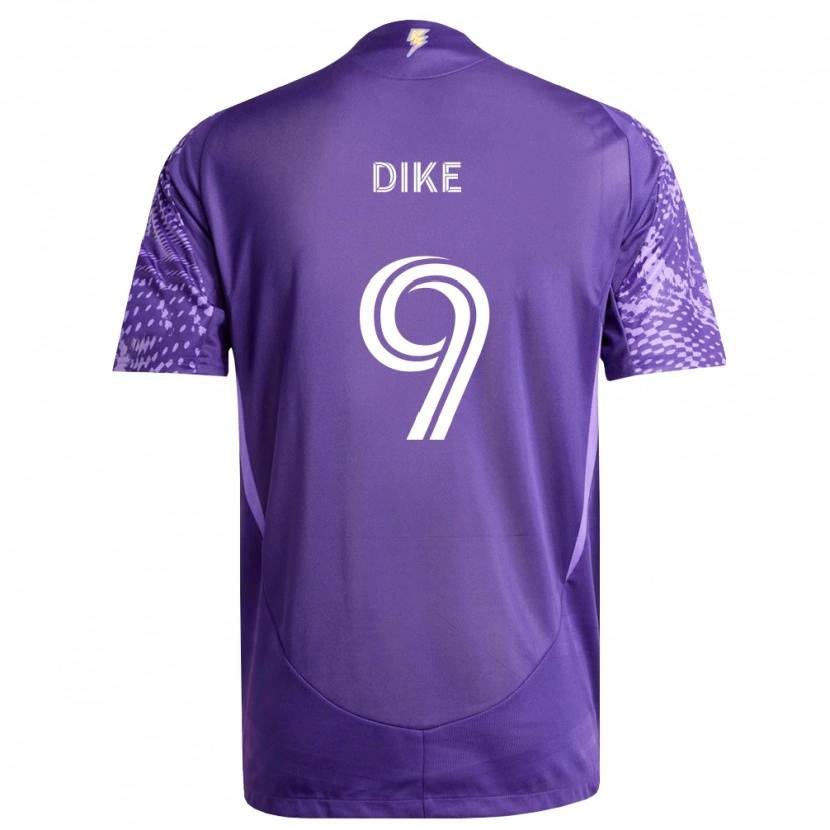 Danxen Herren Daryl Dike #9 Violett Weiß Heimtrikot Trikot 2026/27 T-Shirt